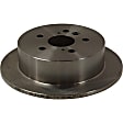 2006 Toyota Highlander Sport - 4-Piece Kit Rear Brake Disc and Pad Kit, Plain Surface, 5 Lugs, 288.04 mm, Ceramic, 2.4L 4Cyl, Pro-Line Series  Includes (2) Brake Disc and (1) Brake Pad Set