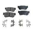 8-Piece Kit Front and Rear Brake Disc and Pad Kit, Plain Surface, Ceramic, 5 Lugs, Cast Iron, Includes (4) Brake Disc and (2) Brake Pad Set, Pro-Line Series