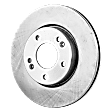 8-Piece Kit Front and Rear Brake Disc and Pad Kit, Plain Surface, Ceramic, 5 Lugs, Cast Iron, Includes (4) Brake Disc and (2) Brake Pad Set, Pro-Line Series