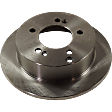 8-Piece Kit Front and Rear Brake Disc and Pad Kit, Plain Surface, Ceramic, 5 Lugs, Cast Iron, Includes (4) Brake Disc and (2) Brake Pad Set, Pro-Line Series