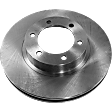 4-Wheel Set Front and Rear Brake Disc and Pad Kit, Plain Surface 6 Lugs Front-338.07 mm/Rear-311.91 mm Ceramic Pro-Line Series, Includes (2) Brake Pad Set and (4) Brake Disc