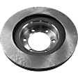 4-Wheel Set Front and Rear Brake Disc and Pad Kit, Plain Surface 6 Lugs Front-338.07 mm/Rear-311.91 mm Ceramic Pro-Line Series, Includes (2) Brake Pad Set and (4) Brake Disc