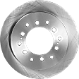 4-Wheel Set Front and Rear Brake Disc and Pad Kit, Plain Surface 6 Lugs Front-338.07 mm/Rear-311.91 mm Ceramic Pro-Line Series, Includes (2) Brake Pad Set and (4) Brake Disc