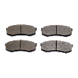 4-Wheel Set Front and Rear Brake Disc and Pad Kit, Plain Surface 6 Lugs Front-338.07 mm/Rear-311.91 mm Ceramic Pro-Line Series, Includes (2) Brake Pad Set and (4) Brake Disc