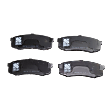 4-Wheel Set Front and Rear Brake Disc and Pad Kit, Plain Surface 6 Lugs Front-338.07 mm/Rear-311.91 mm Ceramic Pro-Line Series, Includes (2) Brake Pad Set and (4) Brake Disc
