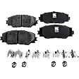 2017 Toyota RAV4 - 8-Piece Kit Front and Rear Brake Disc and Pad Kit, Plain Surface, 5 Lugs, Ceramic, 2.5L 4Cyl, Pro-Line Series  Includes (4) Brake Disc and (2) Brake Pad Set