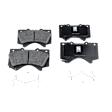 4-Wheel Set Front and Rear Brake Disc and Pad Kit, Plain Surface 5 Lugs Front-340.11 mm/Rear-344.93 mm Ceramic Pro-Line Series, Includes (2) Brake Pad Set and (4) Brake Disc