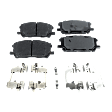 2007 Toyota Highlander - 8-Piece Kit Front and Rear Brake Disc and Pad Kit, Plain Surface, 5 Lugs, Ceramic, 3.3L 6Cyl, Pro-Line Series  Includes (4) Brake Disc and (2) Brake Pad Set