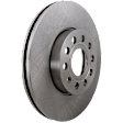 2012 Volkswagen Jetta SE - 4-Piece Kit Front Brake Disc and Pad Kit, Plain Surface, 5 Lugs, 288.04 mm, Organic, Sedan, enginedesignationname : CBTA, 2.5L 5Cyl, Pro-Line Series  Includes (2) Brake Disc and (1) Brake Pad Set