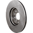 2012 Volkswagen Jetta SE - 4-Piece Kit Front Brake Disc and Pad Kit, Plain Surface, 5 Lugs, 288.04 mm, Organic, Sedan, enginedesignationname : CBTA, 2.5L 5Cyl, Pro-Line Series  Includes (2) Brake Disc and (1) Brake Pad Set