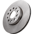 2012 Volkswagen Jetta SE - 4-Piece Kit Front Brake Disc and Pad Kit, Plain Surface, 5 Lugs, 288.04 mm, Organic, Sedan, enginedesignationname : CBTA, 2.5L 5Cyl, Pro-Line Series  Includes (2) Brake Disc and (1) Brake Pad Set