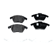2012 Volkswagen Jetta SE - 4-Piece Kit Front Brake Disc and Pad Kit, Plain Surface, 5 Lugs, 288.04 mm, Organic, Sedan, enginedesignationname : CBTA, 2.5L 5Cyl, Pro-Line Series  Includes (2) Brake Disc and (1) Brake Pad Set
