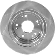 2-Wheel Set Rear Brake Disc and Pad Kit, Plain Surface 5 Lugs 281.69 mm Ceramic Pro-Line Series, Includes (2) Brake Disc and (1) Brake Pad Set