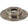 2-Wheel Set Rear Brake Disc and Pad Kit, Plain Surface 5 Lugs 281.69 mm Ceramic Pro-Line Series, Includes (2) Brake Disc and (1) Brake Pad Set