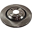 2-Wheel Set Rear Brake Disc and Pad Kit, Plain Surface 5 Lugs 329.95 mm Organic Pro-Line Series, Includes (2) Brake Disc and (1) Brake Pad Set