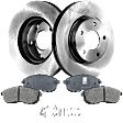 2016 Nissan Sentra - 4-Piece Kit Front Brake Disc and Pad Kit, Plain Surface, 5 Lugs, 299.97 mm, Ceramic, 1.8L 4Cyl, Pro-Line Series  Includes (2) Brake Disc and (1) Brake Pad Set