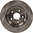 2014 Buick Regal - 2-Wheel Set Rear Brake Disc and Pad Kit, Plain Surface, 5 Lugs, 314.96 mm, Organic, Vented, 2.0L 4Cyl, Pro-Line Series  Includes (2) Disc and (1) Pad Set