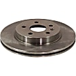 2014 Buick Regal - 2-Wheel Set Rear Brake Disc and Pad Kit, Plain Surface, 5 Lugs, 314.96 mm, Organic, Vented, 2.0L 4Cyl, Pro-Line Series  Includes (2) Disc and (1) Pad Set