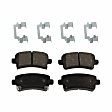 2014 Buick Regal - 2-Wheel Set Rear Brake Disc and Pad Kit, Plain Surface, 5 Lugs, 314.96 mm, Organic, Vented, 2.0L 4Cyl, Pro-Line Series  Includes (2) Disc and (1) Pad Set