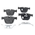 4-Wheel Set Front and Rear Brake Disc and Pad Kit, Plain Surface 5 Lugs Front-347.98 mm/Rear-344.93 mm Organic Pro-Line Series, Includes (4) Brake Disc and (2) Brake Pad Set