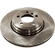 4-Wheel Set Front and Rear Brake Disc and Pad Kit, Plain Surface 5 Lugs Front-347.98 mm/Rear-344.93 mm Organic Pro-Line Series, Includes (4) Brake Disc and (2) Brake Pad Set