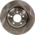 4-Wheel Set Front and Rear Brake Disc and Pad Kit, Plain Surface 5 Lugs Front-347.98 mm/Rear-344.93 mm Organic Pro-Line Series, Includes (4) Brake Disc and (2) Brake Pad Set