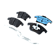 4-Piece Kit Front Brake Disc and Pad Kit, Plain Surface, 5 Lugs, Ceramic, 316 mm Outside Diameter, Pro-Line Series