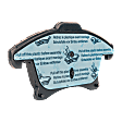 4-Piece Kit Front Brake Disc and Pad Kit, Plain Surface, 5 Lugs, Ceramic, 316 mm Outside Diameter, Pro-Line Series