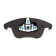 4-Piece Kit Front Brake Disc and Pad Kit, Plain Surface, 5 Lugs, Ceramic, 316 mm Outside Diameter, Pro-Line Series