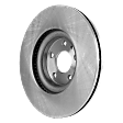 4-Piece Kit Front Brake Disc and Pad Kit, Plain Surface, 5 Lugs, Ceramic, 316 mm Outside Diameter, Pro-Line Series