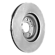 4-Piece Kit Front Brake Disc and Pad Kit, Plain Surface, 5 Lugs, Ceramic, 316 mm Outside Diameter, Pro-Line Series