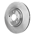 4-Piece Kit Front Brake Disc and Pad Kit, Plain Surface, 5 Lugs, Ceramic, 316 mm Outside Diameter, Pro-Line Series