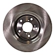 2-Wheel Set Front Brake Disc and Pad Kit, Plain Surface 5 Lugs 320.04 mm Ceramic Pro-Line Series, Includes (1) Brake Pad Set and (2) Brake Disc