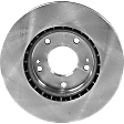 2012 Hyundai Elantra - 2-Wheel Set Front Brake Disc and Pad Kit, Plain Surface, 5 Lugs, 279.91 mm, Ceramic, 1.8L 4Cyl, Pro-Line Series Includes (2) Disc and (1) Pad Set