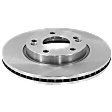 2012 Hyundai Elantra - 2-Wheel Set Front Brake Disc and Pad Kit, Plain Surface, 5 Lugs, 279.91 mm, Ceramic, 1.8L 4Cyl, Pro-Line Series Includes (2) Disc and (1) Pad Set