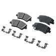2012 Hyundai Elantra - 2-Wheel Set Front Brake Disc and Pad Kit, Plain Surface, 5 Lugs, 279.91 mm, Ceramic, 1.8L 4Cyl, Pro-Line Series Includes (2) Disc and (1) Pad Set