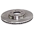 2019 Hyundai Veloster - 2-Wheel Set Front Brake Disc and Pad Kit, Plain Surface, 5 Lugs, 305.05 mm, Ceramic, 305mm  Disc, 1.6L 4Cyl, Pro-Line Series  Includes (2) Disc and (1) Pad Set