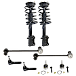 8-Piece Kit Front Suspension Kit, Includes (2) Ball Joint, (2) Loaded Strut, (2) Sway Bar Link, and (2) Tie Rod End