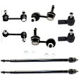 8-Piece Kit Front, Driver and Passenger Side Suspension Kit, Includes (4) Sway Bar Link and (4) Tie Rod End