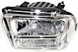 2005 Ford Excursion - 3-Piece Kit Driver and Passenger Side Halogen Headlight, With bulb(s), OE Replacement,  Includes (1) Header Panel and (2) Headlight