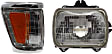 2-Piece Kit Passenger Side Halogen Headlight, With bulb(s), OE Replacement, Includes (1) Headlight and (1) Corner Light