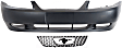 2003 Ford Mustang - 2-Piece Kit Front Primed Bumper Cover, Coupe, Includes (1) Bumper Cover and (1) Grille