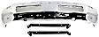 1998 Dodge Ram 1500 - 3-Piece Kit Front Bumper, Old Body Style, Chrome,  Includes (1) Bumper and (2) Bumper Bracket