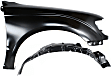2-Piece Kit, Front, Passenger Side Fender, 4WD, Includes (1) Fender and (1) Fender Liner