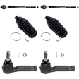6-Piece Kit Steering Rack Boot, 6-Piece Kit,  Includes (2) Steering Rack Boot and (4) Tie Rod End