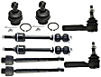 8-Piece Kit Front, Driver and Passenger Side Suspension Kit, Includes (2) Ball Joint, (4) Tie Rod End and (2) Sway Bar Link