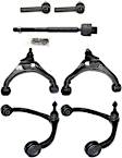 8-Piece Kit Front, Driver and Passenger Side, Upper and Lower Control Arm Kit, Includes (4) Control Arm and (4) Tie Rod End