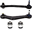 4-Piece Kit Rear, Driver and Passenger Side, Upper, Rearward Control Arm Kit, Includes (2) Ball Joint and (2) Control Arm