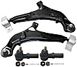 4-Piece Kit Front, Driver and Passenger Side, Lower Control Arm Kit, Includes (2) Control Arm and (2) Tie Rod End