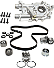 3-Piece Kit Timing Belt Kit, 2.5L, 4Cyl Water Pump Included, Includes (1) Timing Belt Kit, (1) Water Pump and (1) Oil Pump
